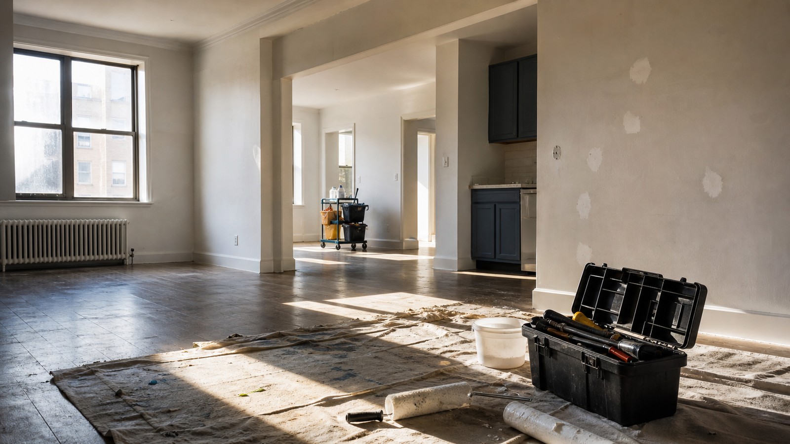 Property manager using a rental property turnover checklist