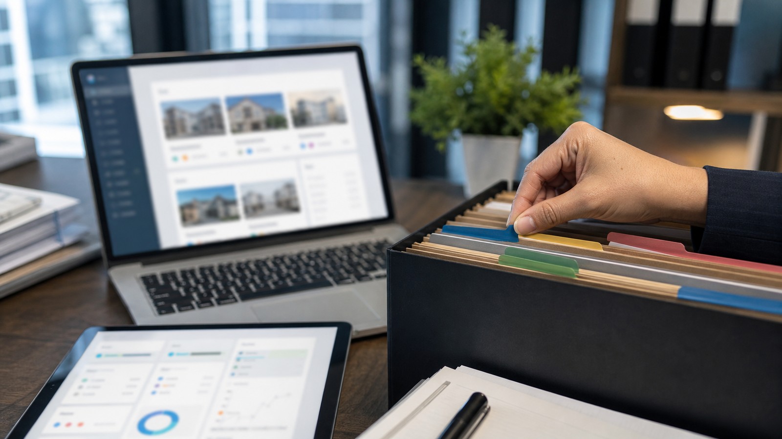 Property manager using a property management data cleanup